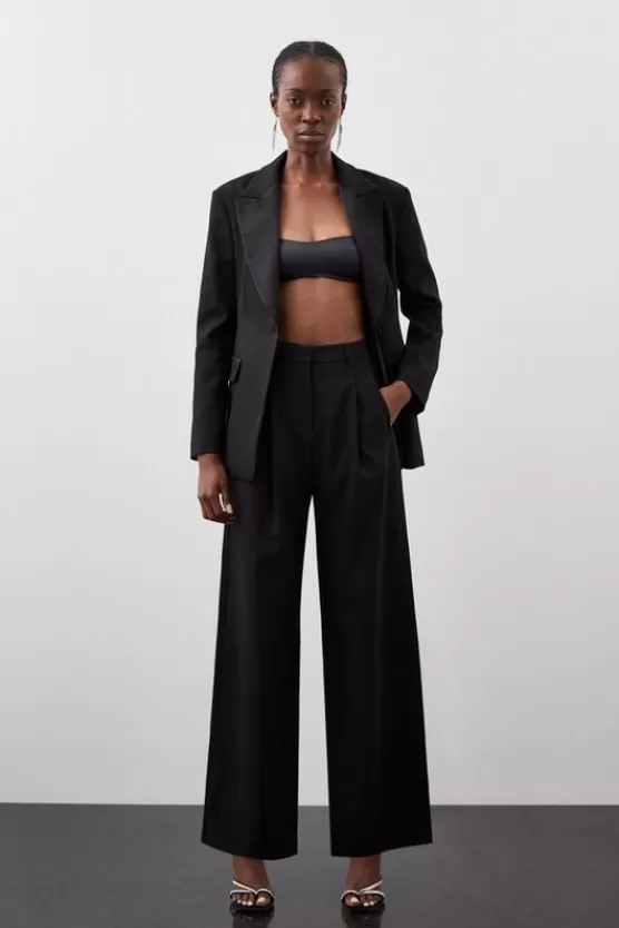 Online Karen Millen Tailored Premium Twill Set black